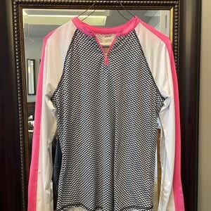 Jofit Pink and Black Long Sleeve Top